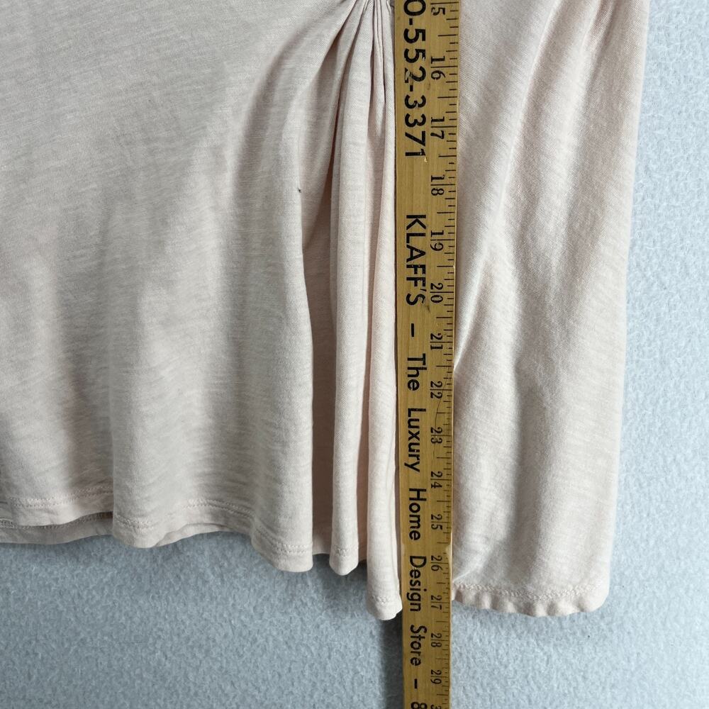 EILEEN FISHER GARNET HILL Top M Slub Organic Cotton Knot Sleepwear Pajama Pink - Picture 10 of 11